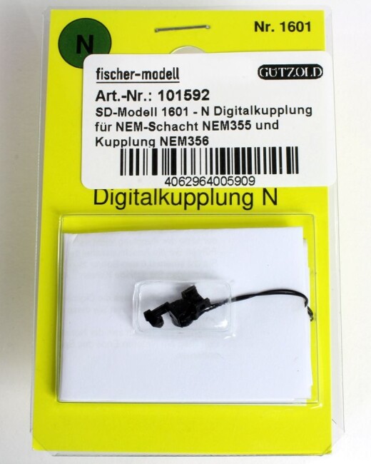 SD-Modell 1601 - N Digitalkupplung für NEM-Schacht NEM355 und Kupplung NEM356