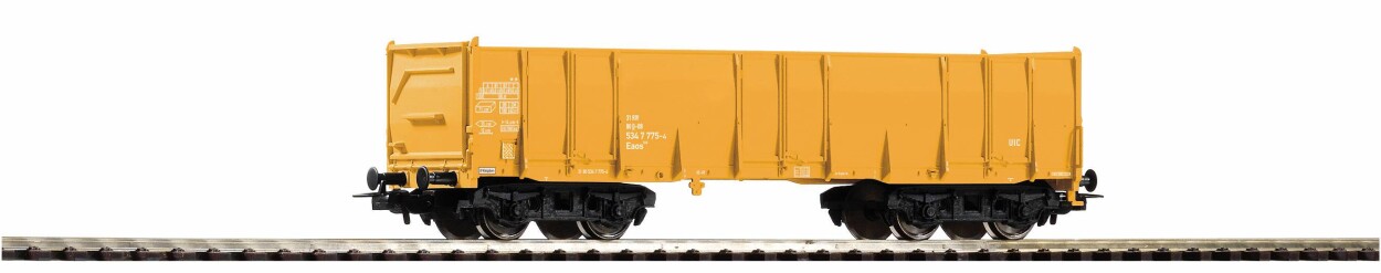 PIKO 98546F2 Güterwagen Eaos gelb Wagennr. 2  Ep. VI Bahnbau Gruppe