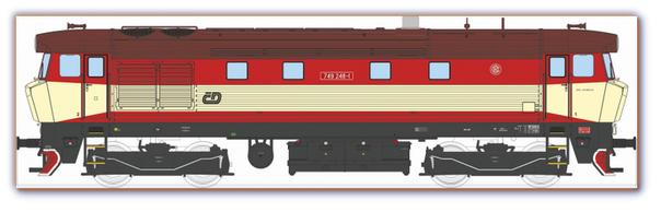 Kühn 33422 Diesellok Rh749 rot Ep. V CD