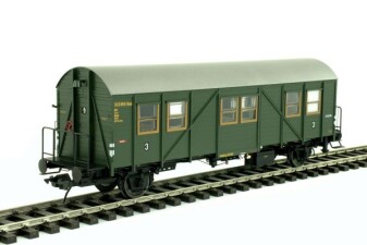 Lenz 41140-04 Behelfspersonenwagen MCi 43 a RAL6007 Ep....