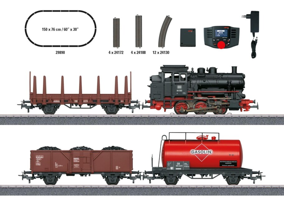 Märklin 29890 Digital Start-Set Güterzug mit BR 89.0 Ep. III DB