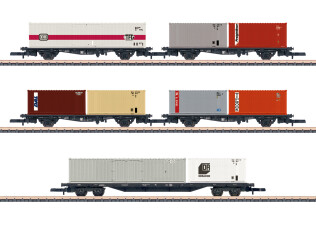 M&auml;rklin 82664 5er Set Containertragwagen Lgjs 598...