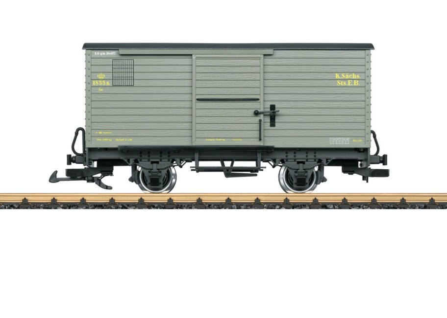 LGB 40272 gedeckter Güterwagen 1855 K Ep. I – VI K.Sächs.Sts E.B.