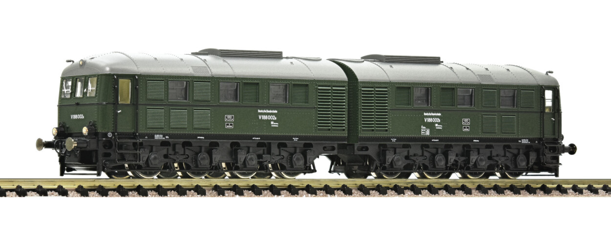 Fleischmann 725103 Doppel-Diesellok V 188 002 grün Ep. III DB