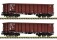 Fleischmann 830250 2er Set offener G&uuml;terwagen Eanos Ep. IV DB