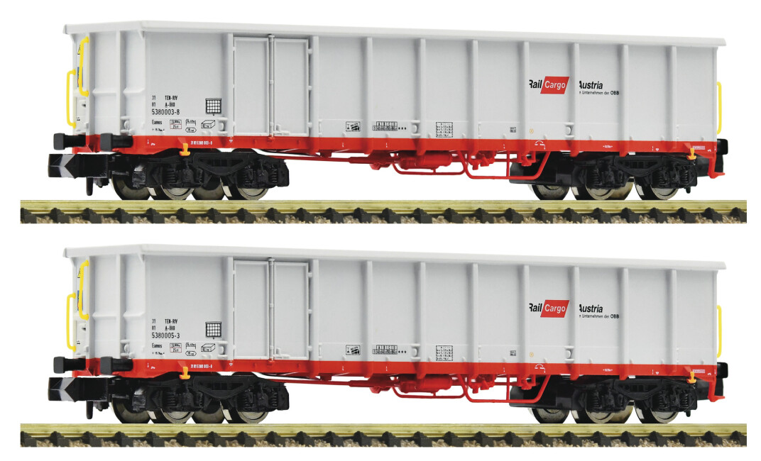 Fleischmann 830256 2er Set offener Güterwagen Eanos Ep. VI ÖBB