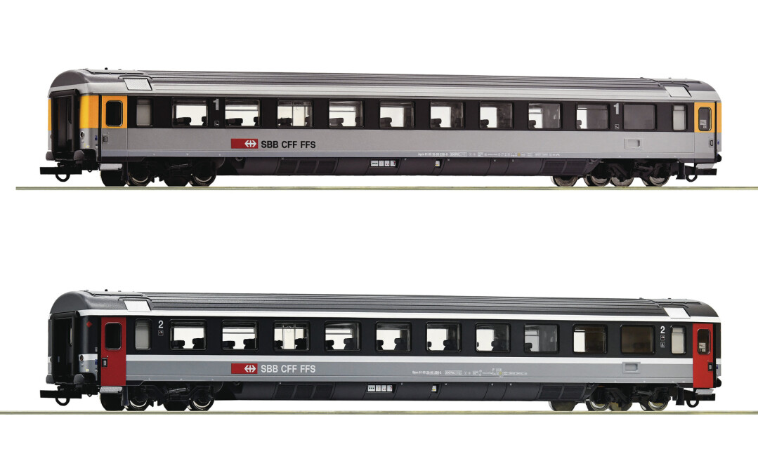 Roco 74023 2er Set EC 6/7 Eurocity 3 Ep. VI SBB