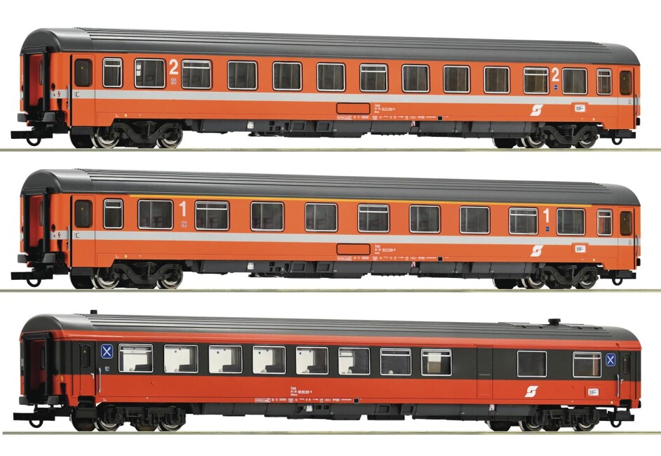 Roco 74044 3er Set EC 60 „Maria Theresia“ Eurocity 2 Ep. IV ÖBB