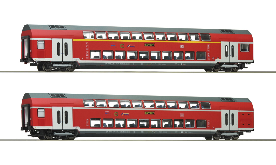 Roco 74148 2er Set Doppelstockwagen DABpza NRW Ep. VI DB AG