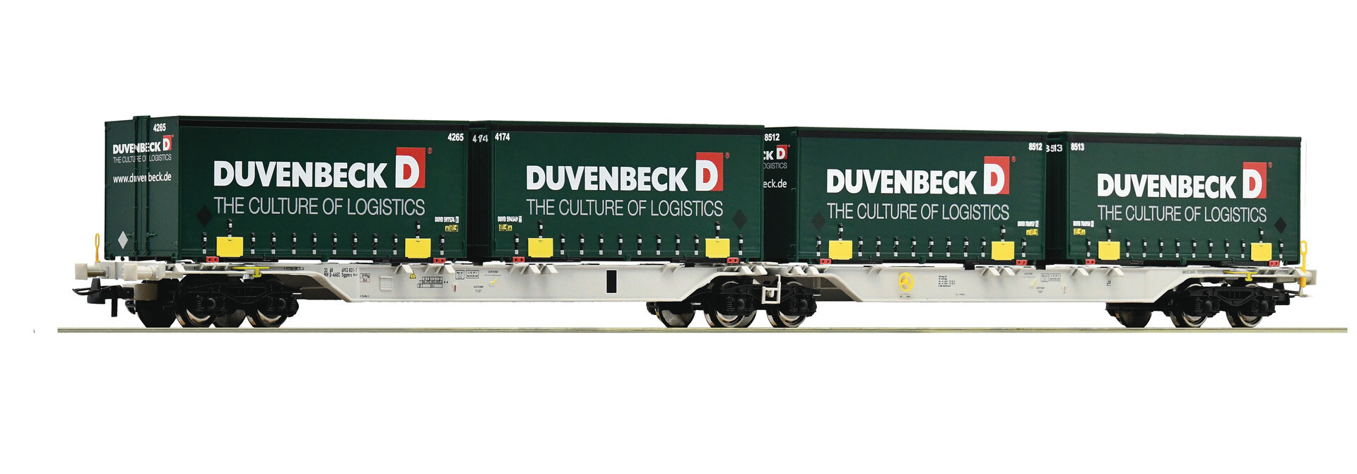 Deux Tombereaux Roco HO Réf 66133 - époque V-VI, Gris Et Vert, Neufs