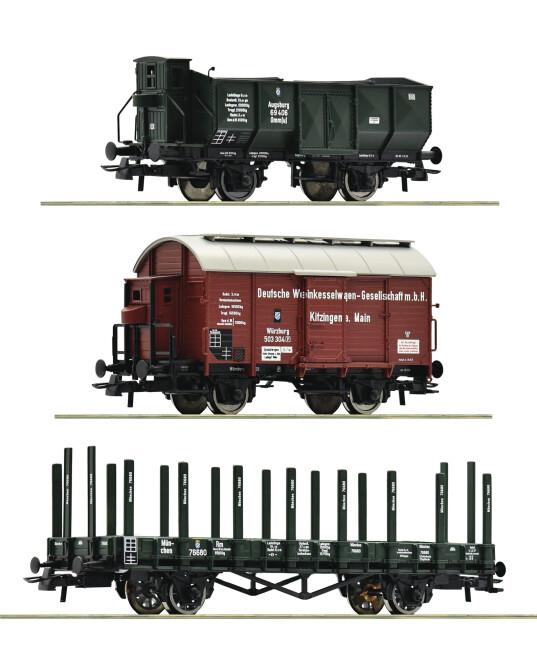 Roco 77028 3er Set Güterzug Kbay Ep. I K.Bay.Sts.B.