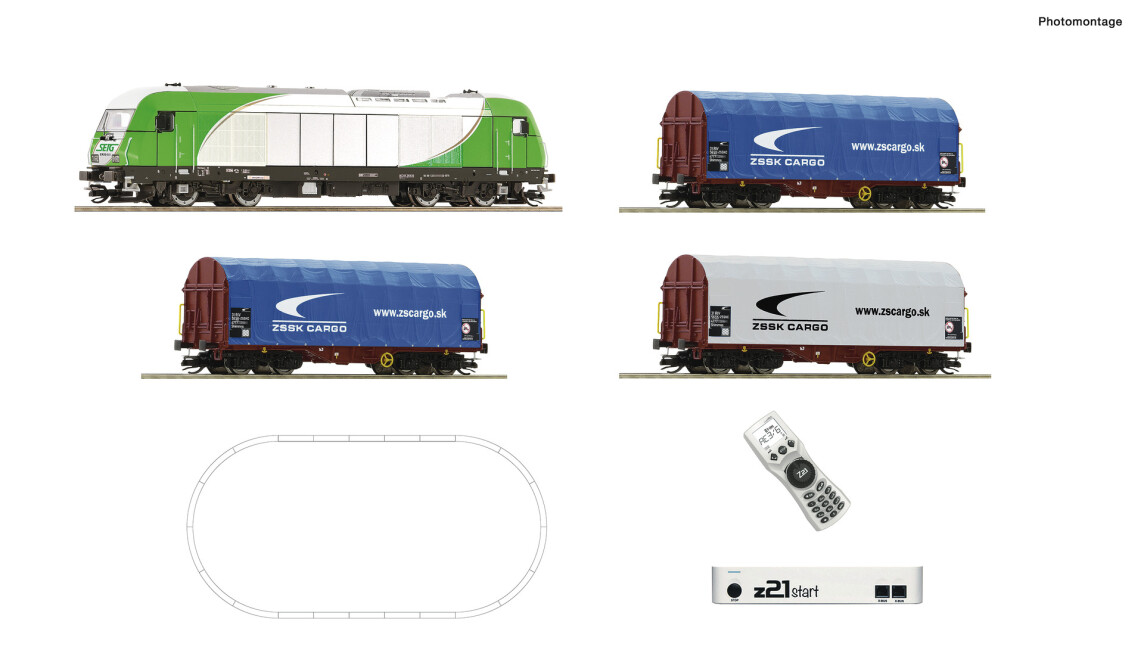 Roco 5190001 Start-Set Güterzug mit Diesellok ER 20 z21 Ep. VI