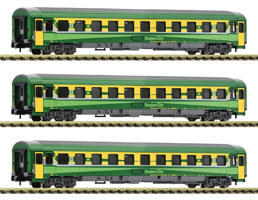 Fleischmann 814439 3er Set Personenwagen Abmz und Bmz Ep. VI GYSEV