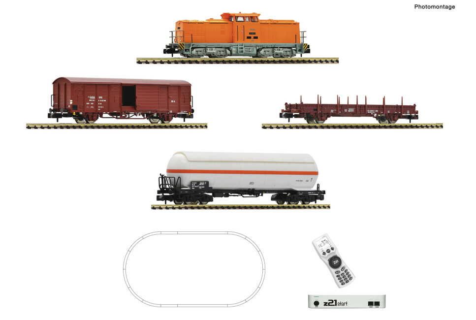 Fleischmann 5170001 Start-Set Güterzug mit Diesellok BR111 z21start Ep. IV DR