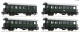 Roco 74026 4er Set Spantenwagen Biho Ep. III &Ouml;BB