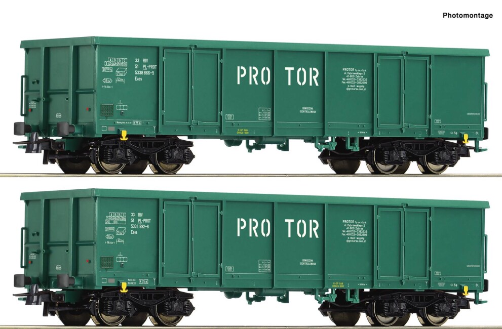 Roco 77032 2er Set Hochbordwagen Eaos Protor Ep. VI PROTOR