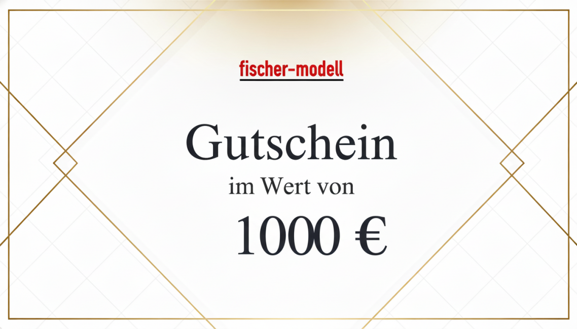 fischer-modell 1000 EUR Gutschein