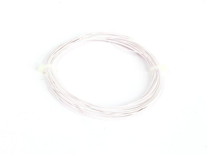ESU 51940 Hochflexibles Kabel, Durchmesser 0.5mm, AWG36, 2A, 10m Wickel, Farbe weiss