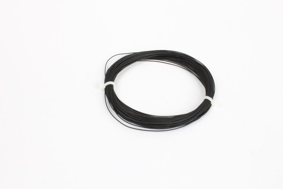 ESU 51942 Hochflexibles Kabel, Durchmesser 0.5mm, AWG36, 2A, 10m Wickel, Farbe schwarz