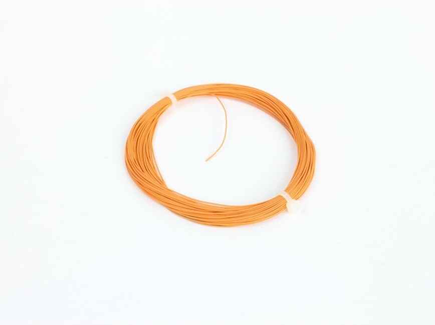 ESU 51944 Hochflexibles Kabel, Durchmesser 0.5mm, AWG36, 2A, 10m Wickel, Farbe orange