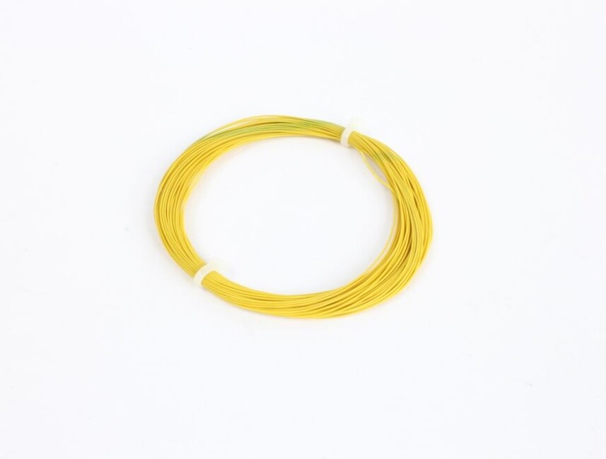 ESU 51947 Hochflexibles Kabel, Durchmesser 0.5mm, AWG36, 2A, 10m Wickel, Farbe gelb