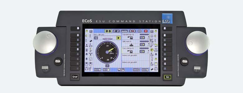 ESU 50220 ECoS 2.5 Digitalzentrale 6A, 7" TFT Farbdisplay, MM/DCC/SX/M4, Set mit Netzteil